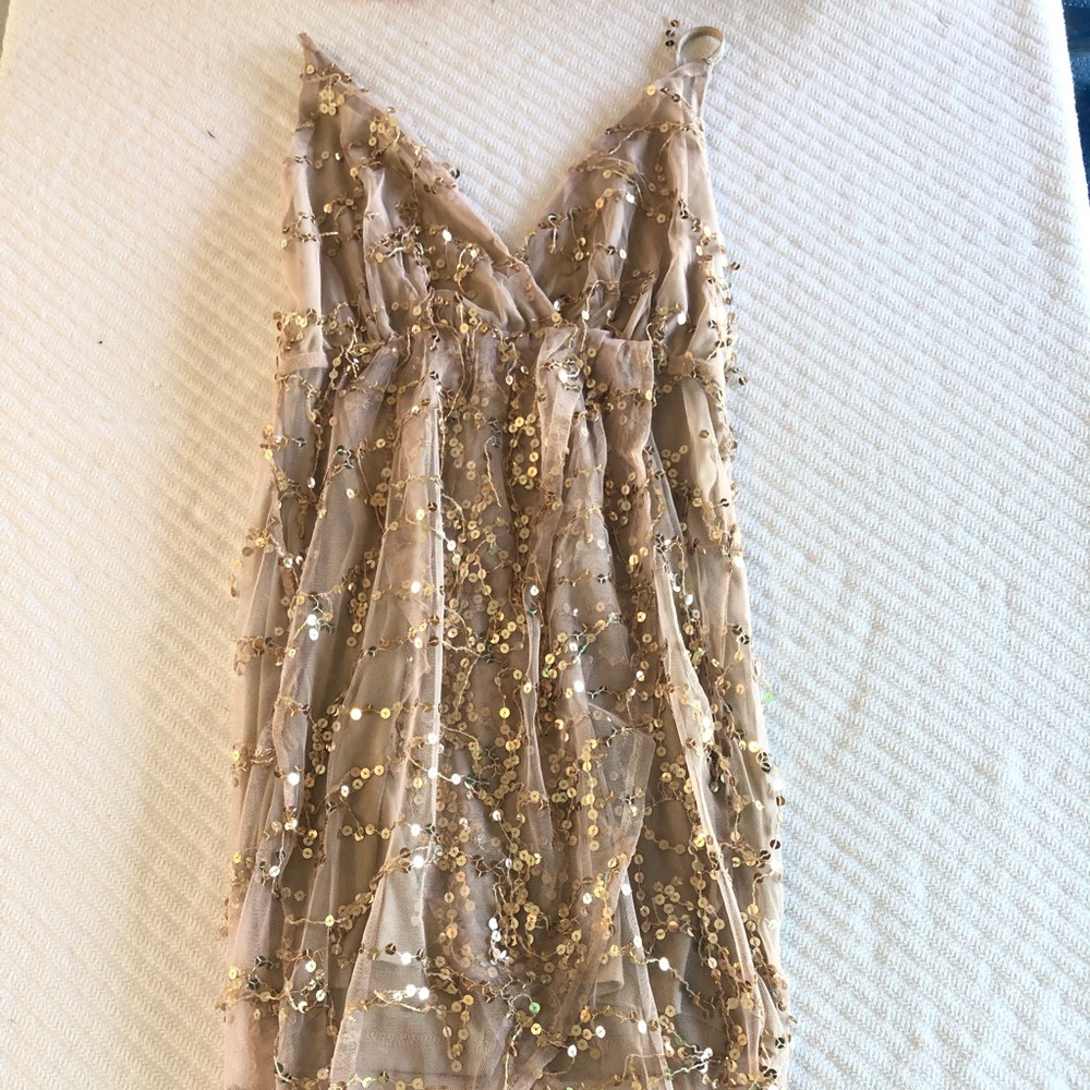 Sparkly Gold MiniDress